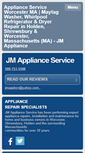 Mobile Screenshot of jmapplianceservice.net